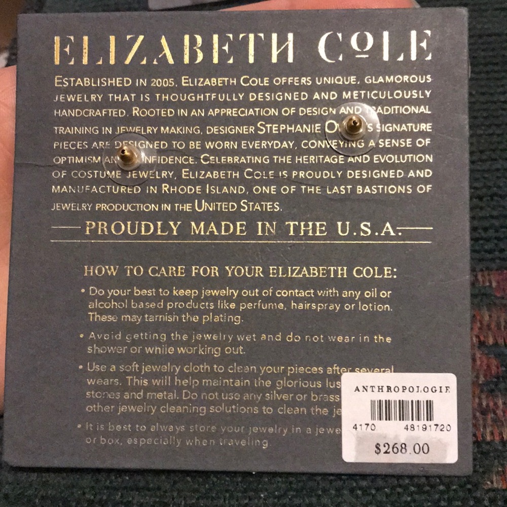 🆕NWT Elizabeth Cole Odessa Beaded Earrings - Picture 6 of 8
